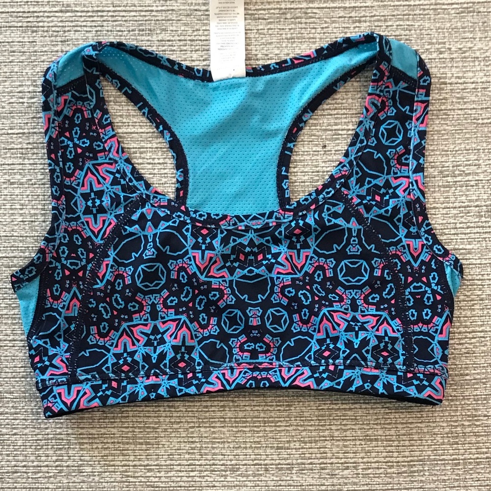 Fabletics patterned sports bra